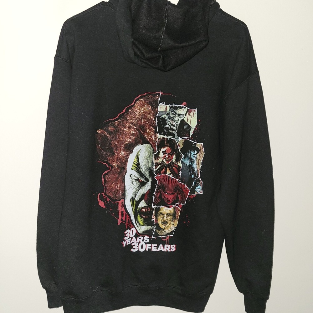 Universal Studios Halloween Horror Nights 30 Years Fears Full Zip Hoodie Medium